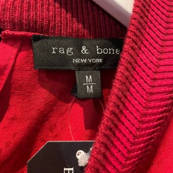 Rag & Bone Letti Radish Pink Jacquard Sleeveless Blouse - Picture 7 of 9